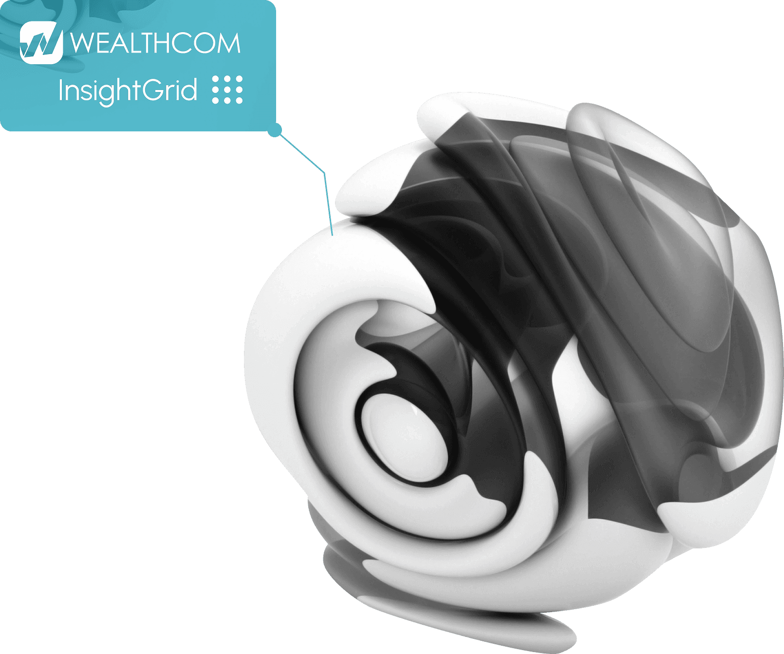 Agentic AI technology interface for wealth management showing AI-powered portfolio rebalancing and client assistance features